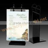 Acrylic Freestanding Menu Poster Displays Acrylic Sign Holder Acrylic Display Show Card Menu Holders thumbnail-5