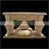 Marble Dining Table With Statue Carved Legs