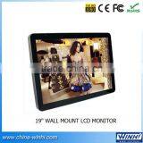 19inch Full HD 16:9 Kiosk Lcd Monitor VGA DVI Input Flexible Monitor Wall Mount Bus Monitor