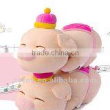 Cute Naked Sexy Plush Stuffed Pink Pig Toy