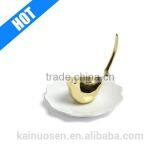 Custom Zinc Ring Holder With Gold Bird Displayer thumbnail-1