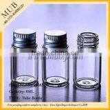 2/3/5/8/10ml Transparent Glass Vial Tubular Bottle for Perfume With Black Screw Cap thumbnail-2