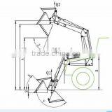 New Design Hydraulic Operating Good Quality Tractor Use Back Hoe Digger Excavator With Swing 180 Degree thumbnail-6