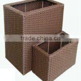 2012 Garden Flower Planter Set/solid Metal Frame/water Hyacinth/natural Material/basket