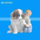 Porcelain Dog and Boy thumbnail-1