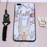 Cartoon Cell Phone Case Silicone Mobile Phone Cases for IPhone7/7Plus/6/6s/6plus/6splus With Finger Ring Stent Holder thumbnail-3