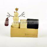 Custom Christmas Resin Small Snowman Figurine Wholesale thumbnail-4