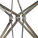 KD Package Stainless Steel Metal Base Glass Top Coffee Table thumbnail-4