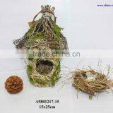 Natural Grass Birdhouse thumbnail-1