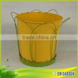 Factory Outlet Beautiful Handicraft Metal Flower Pots With Pedestal thumbnail-2