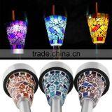 G0023 Beautiful Mosaic Solar Powered LED Garden Light Fiesta Lawn Path Landscape thumbnail-3