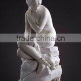 High Quality Chinese Stone Carving Sexy Marble Girl Statue thumbnail-4