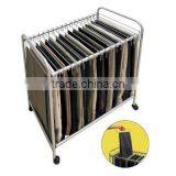 Rollin Pants Trolley/18 Pants Closet Rolling Trolley Hanger Slacks Organizer Rack With Hangers