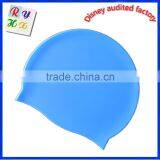 Silicone Swimming Cap With Customized Company Logo/Long Hair Swim Cap, thumbnail-1