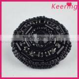 Keering New Arrival Black Handmade Sew on Decorative Buttons for Fur Coat WBKA-302 thumbnail-3