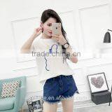 Women's Short Sleeve Letter Print T Shirts Custom Printing T Shirts thumbnail-4