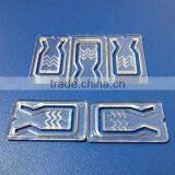 High Quality Square Transparent Plastic Shirt Clip Factory
