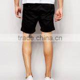 Cheapest New Design Custom Two Back Pocket Men's Black Slim Fit 65% Cotton 35% Polyester Stretch Twill Zip Fly Casual Hot Shorts thumbnail-2