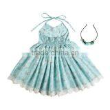 Frock Design for Baby Girl Children Clothing Manufacturers China Cute Toddler Dresses With Head Band thumbnail-3