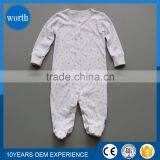 Wholesale Customized Long Sleeves Baby Footed Romper All Over Printed thumbnail-1