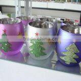 Glass Christmas Tree Candle Holder thumbnail-1