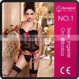 2015 Hot Sales and Fashionable Black Sexy Fat Women Corset Sexy Garter Corset Sexy Corset thumbnail-1