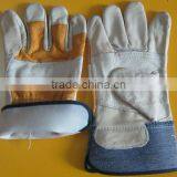 Gray Cowhide Patch Palm Gloves thumbnail-1
