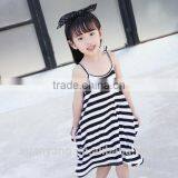 High Quanlity Mummy and Daughter Stripe Clothes Girls Frocks Designs Wholesale New Model Western Style Dress thumbnail-4