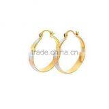 Stylish Imitation Tri Gold Plated Hoop Earrings thumbnail-1