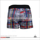 Female Photos Sexy Full Open Sexy Check Mini Running Shorts thumbnail-3