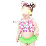 Baby Girl Tutu Bloomers Tulle Ruffles Diaper Cover Matching a Floral Headband Wholesale Factory Price thumbnail-4