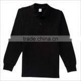 Latest Design Female Navy Blue 100 % Long Sleeve Cotton T Shirt thumbnail-2