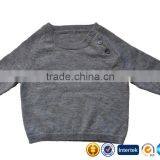 Shoulder Buttons Spring&Autumn Long Sleeve Kids Wool Cashmere Sweater thumbnail-4