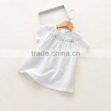 S33577W Summer Casual Baby Children Girls Cotton Short Sleeve Blouse thumbnail-4