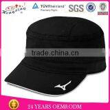 Fashion Black 100% Cotton Custom Cheap Military Cap thumbnail-1