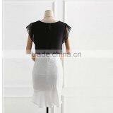 European and American Style Summer New Fashion V Neck Perspective Women Chiffon,chiffon Fabric thumbnail-5