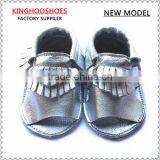 Wholesale Baby Genuine Leather Moccasin Sandals, Soft Sole Baby Sandals thumbnail-1