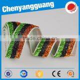 Best Price Glitter Velvet Back Plain Hair Tie Nylon Wholesale Fold Over Elastic thumbnail-2