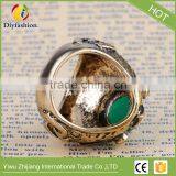 New Antique Rings For Women Fashion Accessories Antique Gold Green Stone Crystal Fine Finger Ring Female Jewelry thumbnail-4