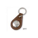 Widely Popular Leather Keychain with Metal;Promotional Leather Strap