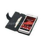 Wallet Type Sony Xperia Leather Case with Button For SONY Xperia SP M35h C530x C5302 C5303