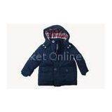 Customized Short Childrens Down Jackets Hooded Padded Jacket With Nylon Lining thumbnail-1