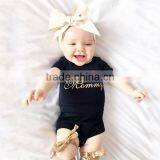 Newborn Baby Clothes Baby Bodysuit Romper Short Sleeve Infant Love Heart Mini Onesie Jumpsuit thumbnail-2