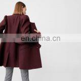Custom New Style Classic Red Button Belt Slim Fit Lady Winter Jacket thumbnail-4