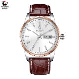 XINBOQIN Supplier Custom LOGO Latest Model High Quality Straps Genuine Leather Waterproof Stainless Steel Man Watch