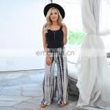 New Arrivals 2020 Spring&Summer Ladies Loose Printed Pants Women Wild-leg Tie-dye Floral Casual Trouser thumbnail-2