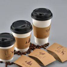 Custom Printed Coffee Cup Sleeves China Disposable Cup Holder China Disposable Coffee Cup Sleeves thumbnail-1