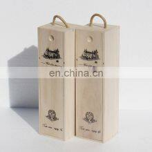 Hot Sale Wine Storage Box Wood Box Packaging For Single Wooden Wine Bottle Box With Accessories thumbnail-1