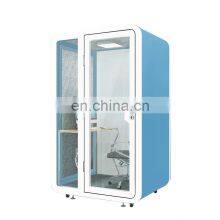 30dB Sound Proof Denoise Room With 10mm Transparent Tempered Glass Audiometric Booth Piano for School thumbnail-3