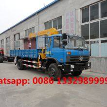 Good Price Factory Sale Dongfeng 145 4*2 LHD 5T Cargo Truck With Crane for Sale thumbnail-4
